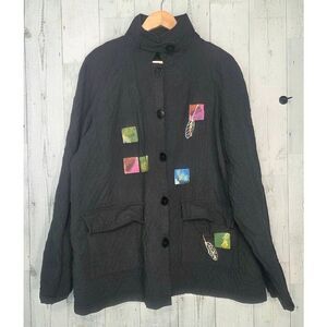 VTG Odile Hand Painted Jacket Sz. XL